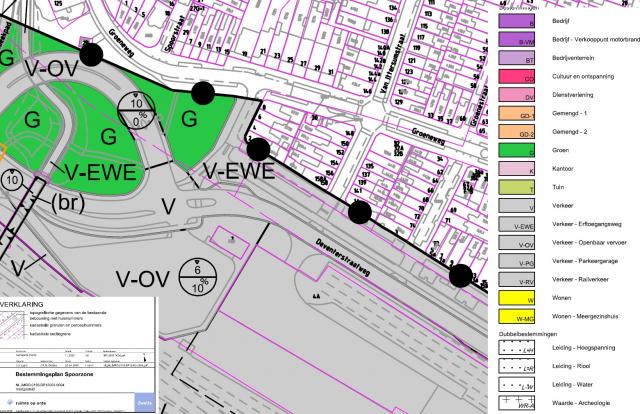 Profiel Deventerstraatweg in Bestemmingsplan Spoorzone en Assendorp